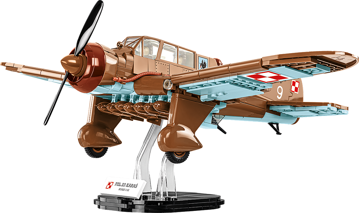 COBI PZL.23 Karaś - 586 Blocchi - 3 Figure - Età: 8